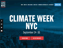 Tablet Screenshot of climateweeknyc.org